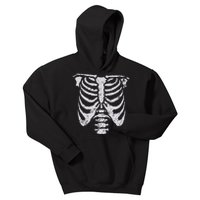 Skeleton Rib Cage Flower Easy Halloween Costume Kids Hoodie