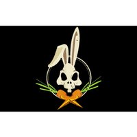 Skull Rabbit Crossbones Carrots Easter Day Emo Bumper Sticker