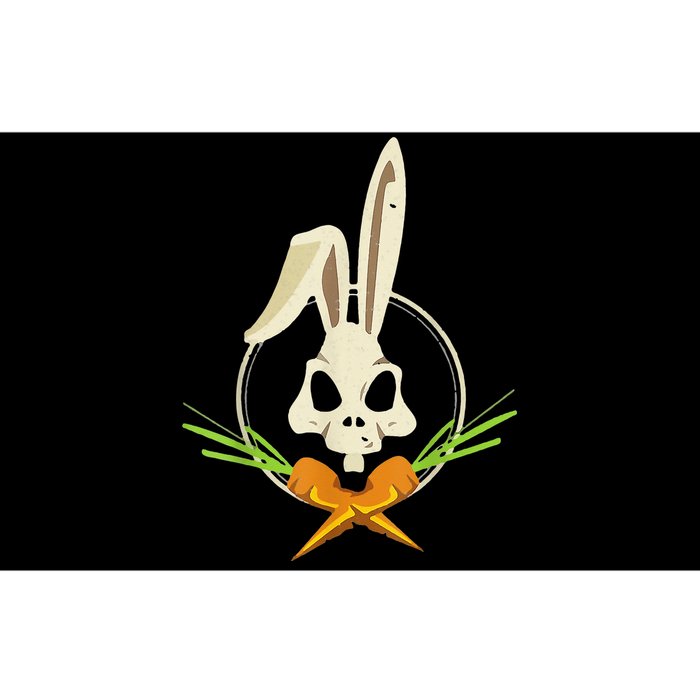 Skull Rabbit Crossbones Carrots Easter Day Emo Bumper Sticker