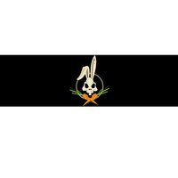 Skull Rabbit Crossbones Carrots Easter Day Emo Bumper Sticker