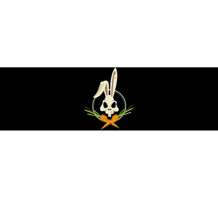 Skull Rabbit Crossbones Carrots Easter Day Emo Bumper Sticker