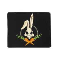 Skull Rabbit Crossbones Carrots Easter Day Emo Mousepad