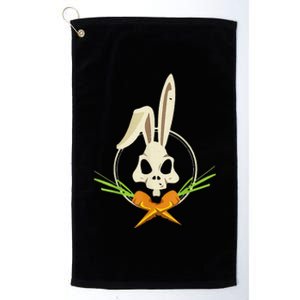 Skull Rabbit Crossbones Carrots Easter Day Emo Platinum Collection Golf Towel