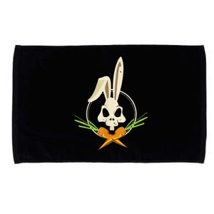 Skull Rabbit Crossbones Carrots Easter Day Emo Microfiber Hand Towel