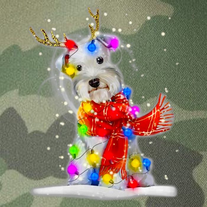Schnauzer Reindeer Christmas Lights Tree Dog Scarf Xmas Snow Legacy Tie Dye Trucker Hat