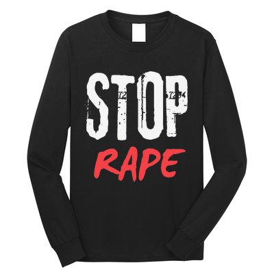 Ststop Rape Culture Awareness Long Sleeve Shirt