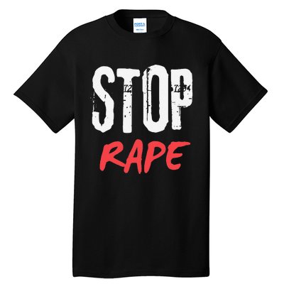 Ststop Rape Culture Awareness Tall T-Shirt