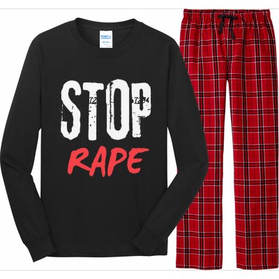 Ststop Rape Culture Awareness Long Sleeve Pajama Set