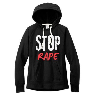 Ststop Rape Culture Awareness Women's Fleece Hoodie