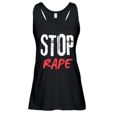 Ststop Rape Culture Awareness Ladies Essential Flowy Tank