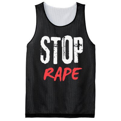 Ststop Rape Culture Awareness Mesh Reversible Basketball Jersey Tank