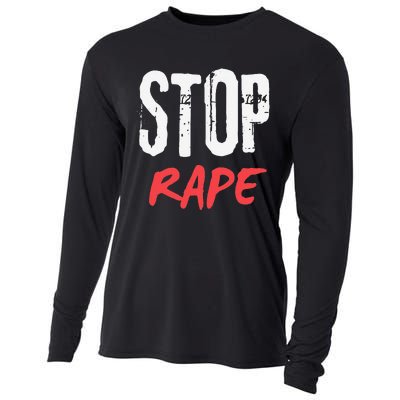 Ststop Rape Culture Awareness Cooling Performance Long Sleeve Crew