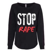 Ststop Rape Culture Awareness Womens California Wash Sweatshirt