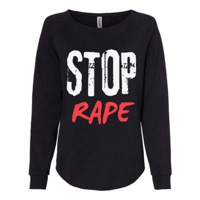 Ststop Rape Culture Awareness Womens California Wash Sweatshirt