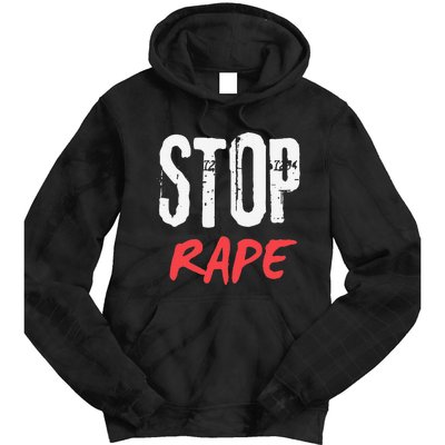 Ststop Rape Culture Awareness Tie Dye Hoodie