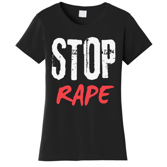 Ststop Rape Culture Awareness Women's T-Shirt