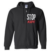 Ststop Rape Culture Awareness Full Zip Hoodie