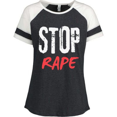 Ststop Rape Culture Awareness Enza Ladies Jersey Colorblock Tee