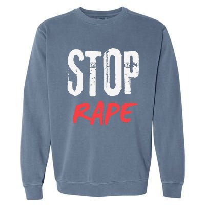 Ststop Rape Culture Awareness Garment-Dyed Sweatshirt