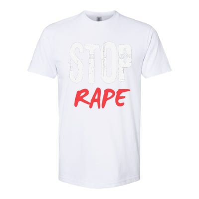 Ststop Rape Culture Awareness Softstyle CVC T-Shirt