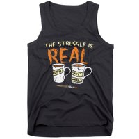 Struggle Real Coffee Paint Water Funny Artist Painter Gift Tank Top