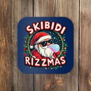 Skibid.I Rizzmass Celebration Merry Christmas Funny Santa Coaster