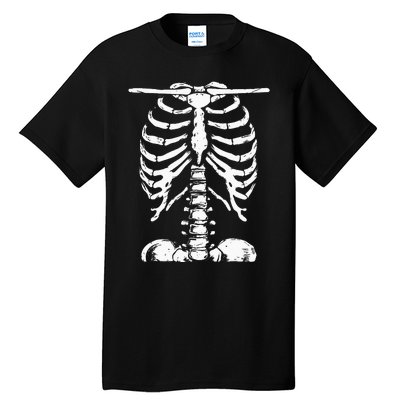 Skeleton Rib Cage Gifts Halloween Costume Tall T-Shirt