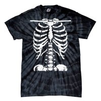 Skeleton Rib Cage Gifts Halloween Costume Tie-Dye T-Shirt