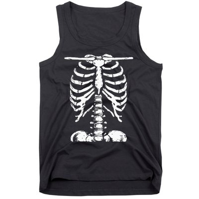 Skeleton Rib Cage Gifts Halloween Costume Tank Top