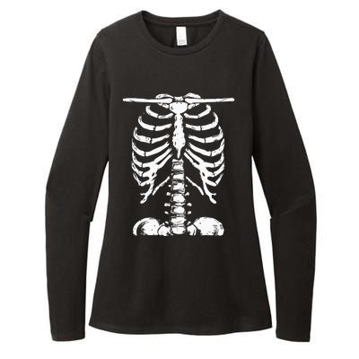 Skeleton Rib Cage Gifts Men Women Halloween Costume Womens CVC Long Sleeve Shirt