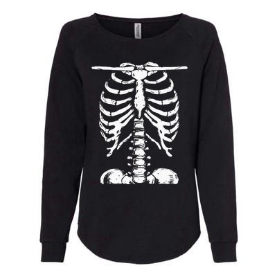 Skeleton Rib Cage Gifts Men Women Halloween Costume Womens California Wash Sweatshirt