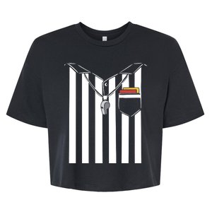 Soccer Referee Costume Bella+Canvas Jersey Crop Tee