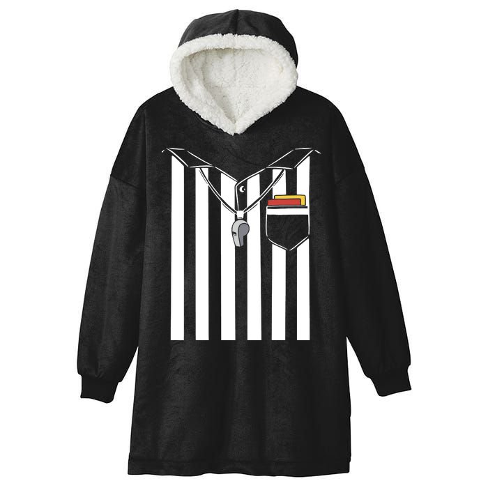 Soccer Referee Costume Hooded Wearable Blanket