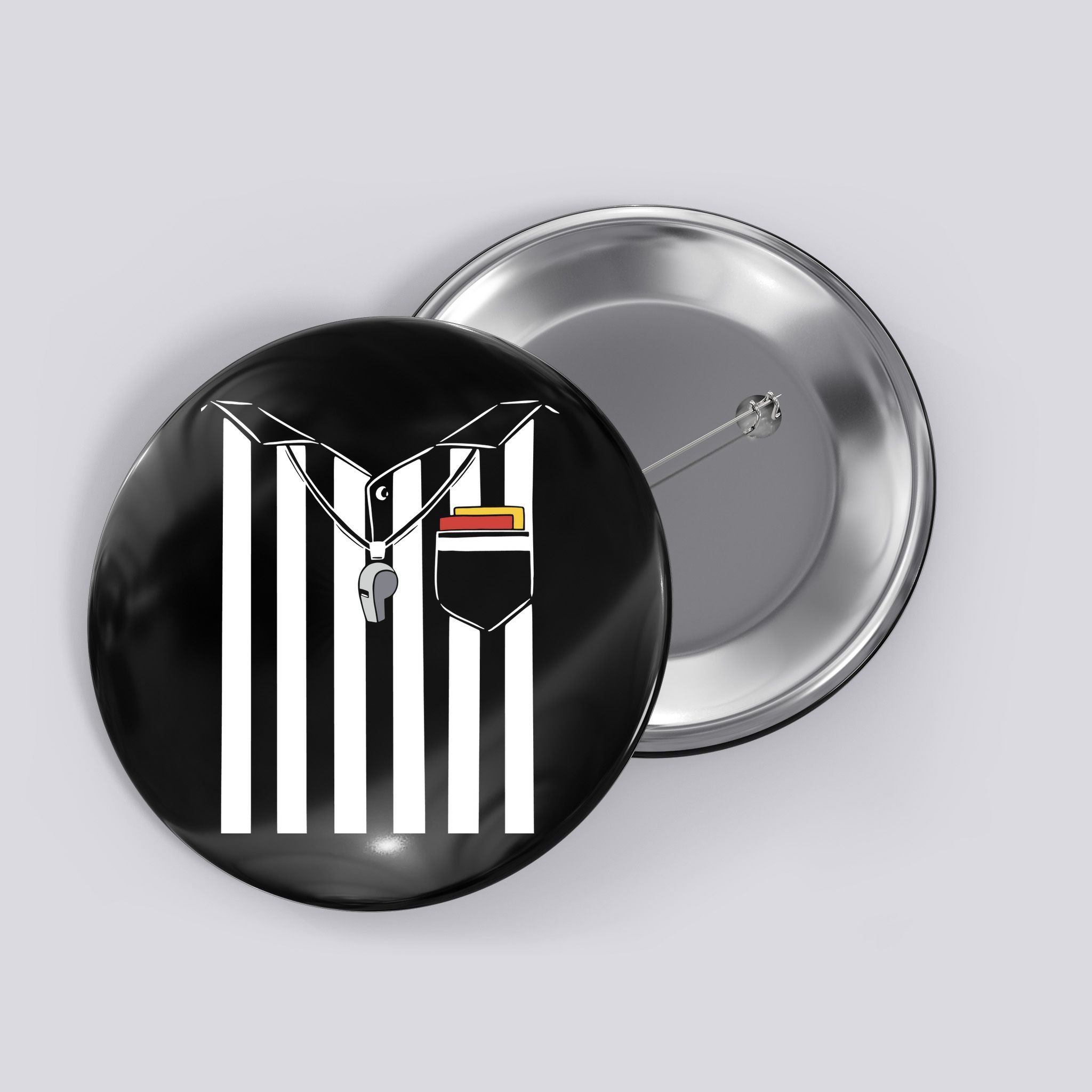 Soccer Referee Costume Button
