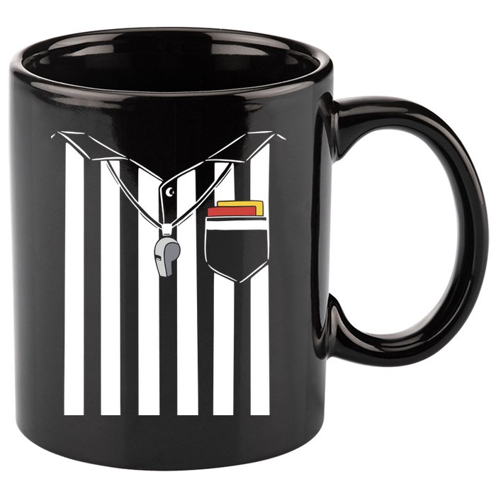Soccer Referee Costume 11oz C Handle Ceramic Mug