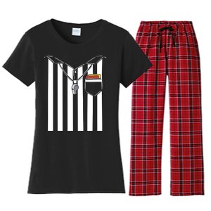 Soccer Referee Costume Women's Flannel Pajama Set