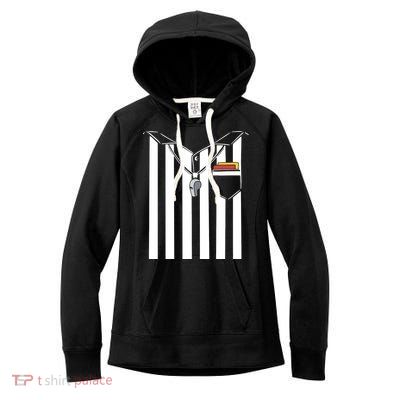 Soccer Referee Costume Women's Fleece Hoodie