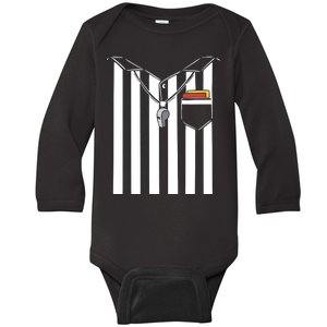 Soccer Referee Costume Baby Long Sleeve Bodysuit