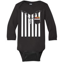 Soccer Referee Costume Baby Long Sleeve Bodysuit