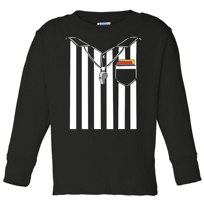 Soccer Referee Costume Toddler Long Sleeve Shirt