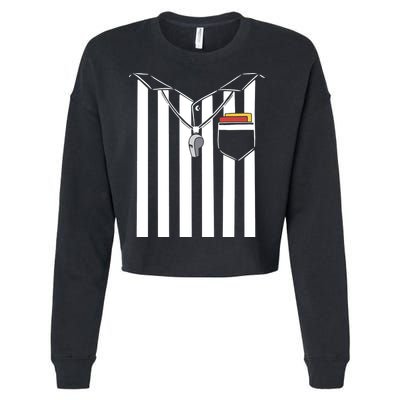 Soccer Referee Costume Cropped Pullover Crew