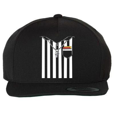 Soccer Referee Costume Wool Snapback Cap