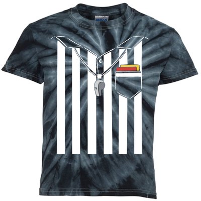 Soccer Referee Costume Kids Tie-Dye T-Shirt