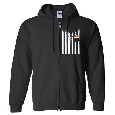 Soccer Referee Costume Full Zip Hoodie