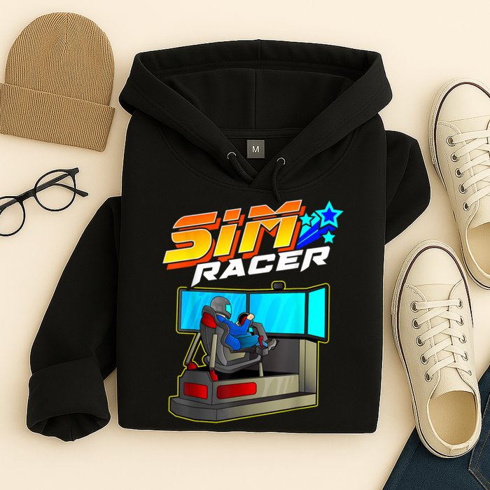 Sim Racer Car Racing And Driving Simulator Motion Rig Hoodie