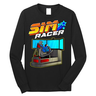 Sim Racer Car Racing And Driving Simulator Motion Rig Long Sleeve Shirt
