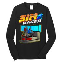 Sim Racer Car Racing And Driving Simulator Motion Rig Long Sleeve Shirt