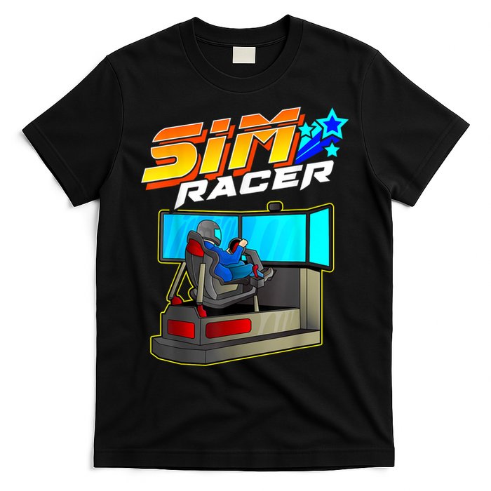 Sim Racer Car Racing And Driving Simulator Motion Rig T-Shirt