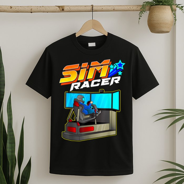 Sim Racer Car Racing And Driving Simulator Motion Rig T-Shirt