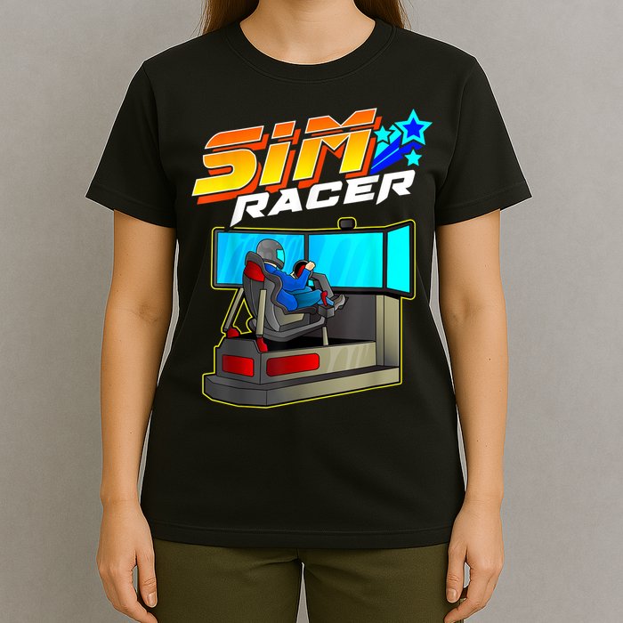 Sim Racer Car Racing And Driving Simulator Motion Rig T-Shirt